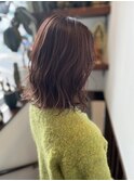 ミディアム《HUEMirai》シアーピンク♪くすみピンク 20代