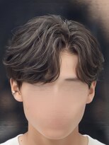 バース バイ ハピネス(BIRTH by happiness)&nbsp;韓国へアカルマパーマワックスなしセンターパート黒髪ウルフ