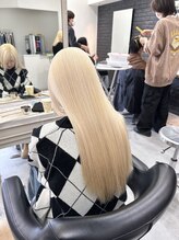 ホーミーキョウト(Homey Kyoto) ハイトーン×艶ブロンドベージュ◎動きあるレイヤー