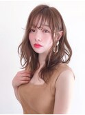 【レディース・大名】レイヤー×ゆるふわ×セミロングスタイル
