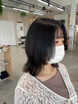 グランデュール 東静岡池田店(GRANDEUR) 東静岡ショートボブくびれショートイルミナカラー顔周りレイヤー