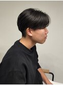 刈り上げショートセンターパートニュアンスパーマ