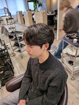 コワファーストナガサキシャンプーボーイ(COIFF1RST NAGASAKI SHAMPOO BOY)&nbsp;ラウンドマッシュ×フェザーパーマ