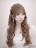 ヘーゼルベージュカラー×ゆるふわアイドルヘア