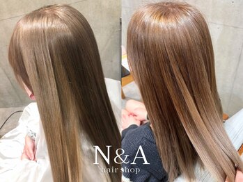 エヌアンドエー 草加店(N&A)の写真/【カット+カラー+バイカルテトリートメント¥13200】うねり・広がりを抑えて扱いやすい髪に/BYKARTE