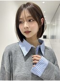 切りっぱなしボブ