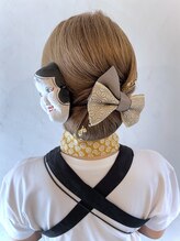 タクミ(Takumi) お祭りヘア★和装シニヨン(ハイトーンカラー)