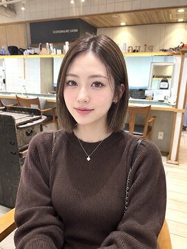 プラグ バイ ネオリーブ(plug by neolive) ハッシュカットx髪質改善［髪質改善/縮毛矯正/韓国］K