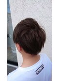 アッシュブラウン×刈上げショート　