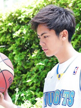 アクロス 原宿(AKROS) #スポ髪 スポーティーツーブロックアップバングソフトモヒカン