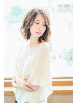 ネオリーブクレア 綱島店(Neolive Krea) 抜け感カラー×似合わせカット　大人かわいいミディアム