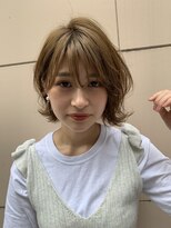 シー バイ ロンド 新宿(Sea by Lond)&nbsp;【佐藤健太郎】大人カジュアルミルクティーベージュ外ハネボブ