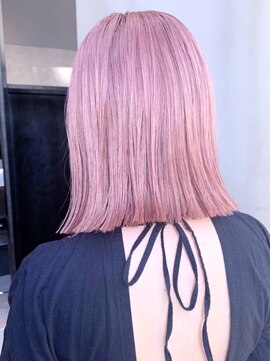 アルバム 銀座(ALBUM GINZA) ピンクベージュ_クールショートピンクベージュボブルフ_ba309823