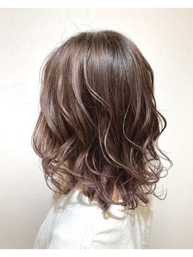 レガーロ(Re:galo) バレイヤージュ×ラベンダーグレージュ【桶川駅/Aujua】