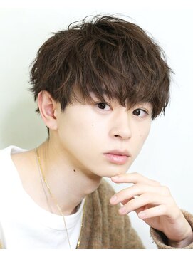 リップス 表参道店(LIPPS) ふわくしゃ刈り上げマッシュ【清潔感のある長さに緩めなパーマ】