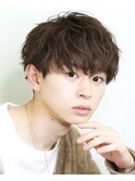 ふわくしゃ刈り上げマッシュ【清潔感のある長さに緩めなパーマ】