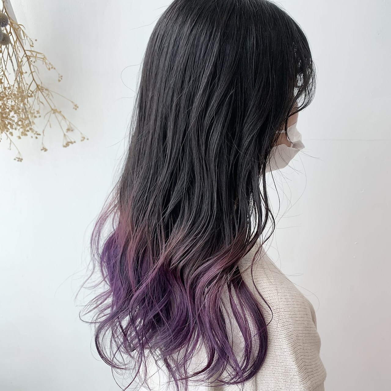 20代30代40代◎グラデーションカラー×パープル×巻き髪×高松