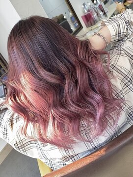 ユートピア(U topia) バレイヤージュ/ハイライト/秋/ピンクカラー