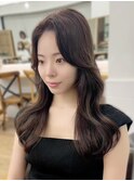 韓国前髪顔周り×美髪レイヤー[横浜/縮毛矯正/前髪縮毛矯正]