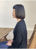 前上がりボブ