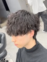 オーバルバイアピッシュ(OVARL by apish) 縦落ちツイストパーマメンズスパイラルパーマ波巻き