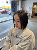 ぱつっとボブ