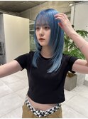 ホワイトベージュから淡めブルーカラー