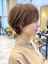 ビュートヨナカ(VIEW TOYONAKA)&nbsp;ブリーチなしミルクティーベージュ/グレージュショート/豊中