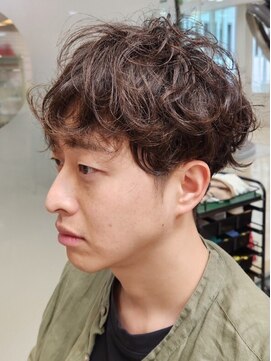 アポロカットステージ 相模大野店 アップバング/ツーブロックマッシュ<理容室>[メンズ/相模大野]