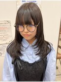 #ホワイトグレージュ/ミニウルフ/チェリーブラウン