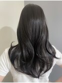 暗髪でも透明感。ダークグレージュとレイヤーカット【滝野】