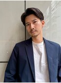 センターパート/ツーブロック/ラフパーマ/ビジネスマン