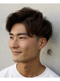 アップバング【五香#メンズカット#<理容室>#ブリーチ#眉毛】