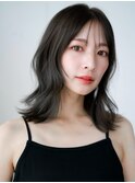 ☆レイヤーカット毛先ワンカールくせ毛風カール薄めバングデジパ