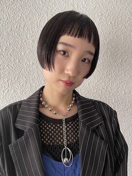 キジ(KIJI) マイクロボブ/ミニボブ/黒髪ボブ/ショートバング/ワイドバング