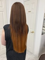 サロンドノア(Salon de NoA)&nbsp;ロングヘア×オレンジ