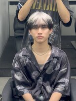 ペレ 渋谷(PELE)&nbsp;MEN’S HAIR/ブルーブラック/フェザーパーマ/渋谷