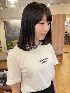 ヘア プロデュース キュオン(hair produce CUEON.) フェイスレイヤー×ラベンダーブラウン