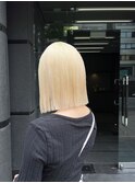 ハイトーンボブ　髪質改善