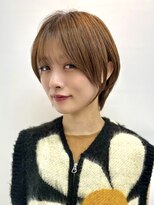 ミィ 浦和(mee) 透明感カラー ボブ 前髪 ショート カラー ブリーチ&ダブルカラー