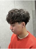 テーパーフェードフリンジカットパーマニュアンスパーマ