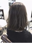 クラゲヘアー/オリーブグレー/黒髪/ココアベージュ/小顔/松戸駅