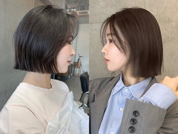 ナループロア ルームー(Nalu pu loa ROOMOO)の写真/さらっと韓国美人ボブを実現するのにオススメなのが”縮毛矯正未満、トリートメント以上”のヘアポテンツァ
