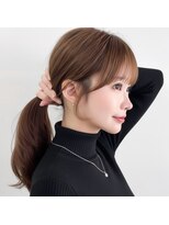 アフロート ディル(AFLOAT D'L)&nbsp;小顔似合わせ顔周りカットサイドバングもみあげ後れ毛ヘア