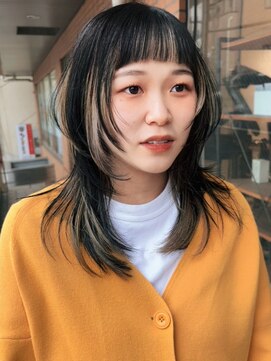 ボコカ(bococa) 【macana指名】レイヤーカットデザインカラーブリーチウルフ登戸