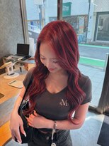 ザ シーワークス ときわ台店(THE Cworks)&nbsp;ロングレイヤー　ダブルカラーピンク