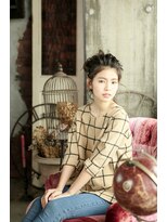 アジュール ヘアデザイン(Aｊu r hair design)&nbsp;ふんわりお団子アレンジスタイル