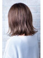 ヘアーアートシフォン 池袋西口店(Hair art chiffon)&nbsp;モーブカラーのワイドバングで大人かわいいくびれミディ