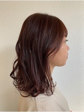 グリー ヘアープロデュース(Gree hair produce) 【Gree小川真由美】シアーモーヴ*ミディアムボブ*切りっぱなし