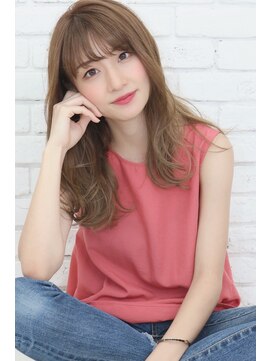 ザッツ 平井店(ZA'S) 【ZA’S平井】シースルーバング 柔らか透けるスモーキーベージュ